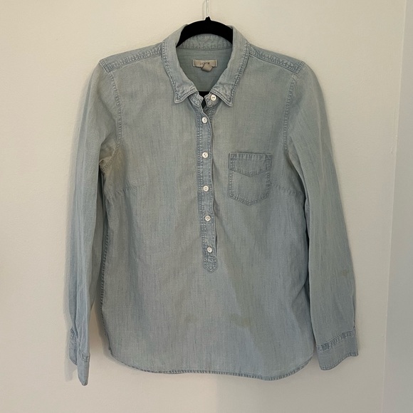 J. Crew women’s chambray denim shirt - Picture 1 of 8